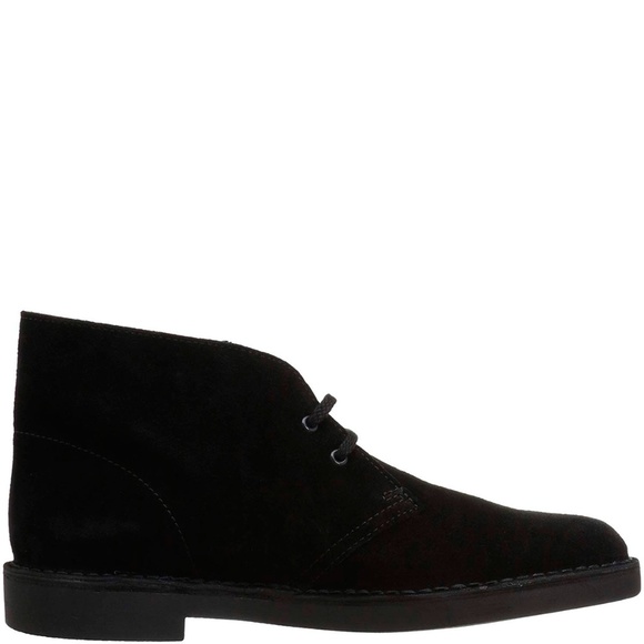 Clarks Bushacre 2 Chukka Boots Black Suede 12 M main image 4